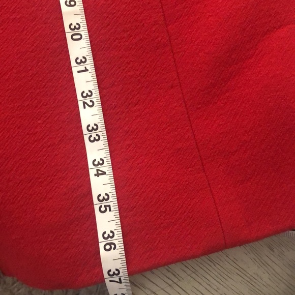 J.Crew Double Cloth wool red coat size 10 - Picture 11 of 16